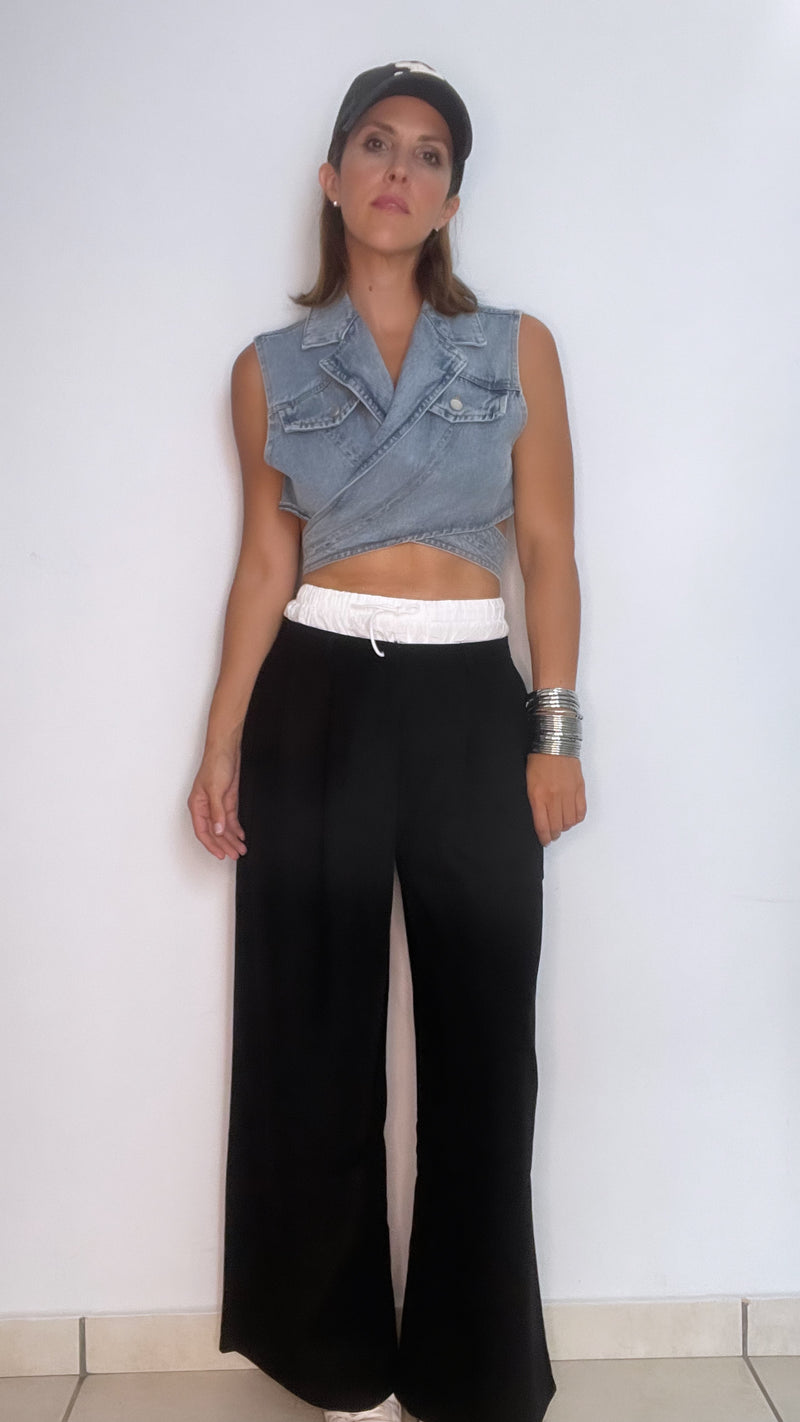 Double waisted trousers