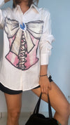 Coquette button up shirt