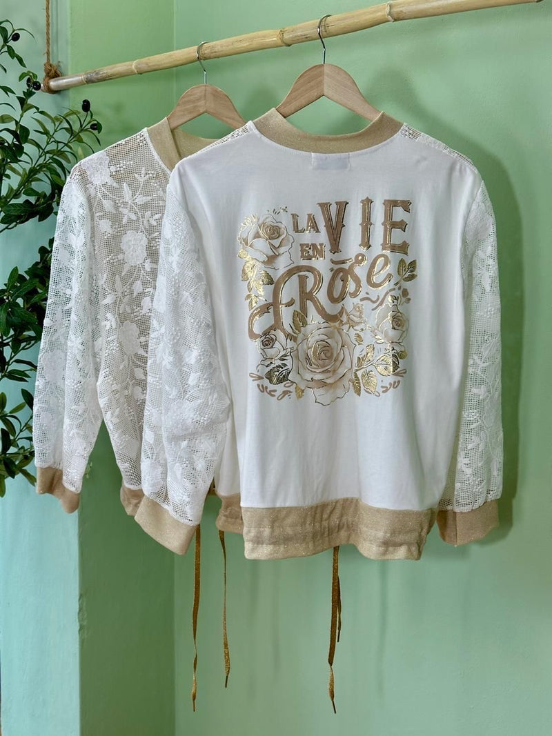 La Via in Rose Jacket/ Top