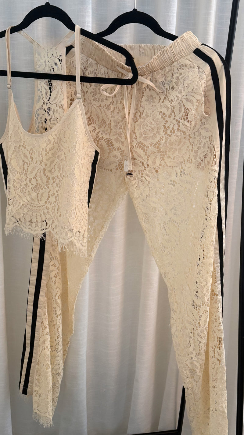 Elena Lace Set - Crema