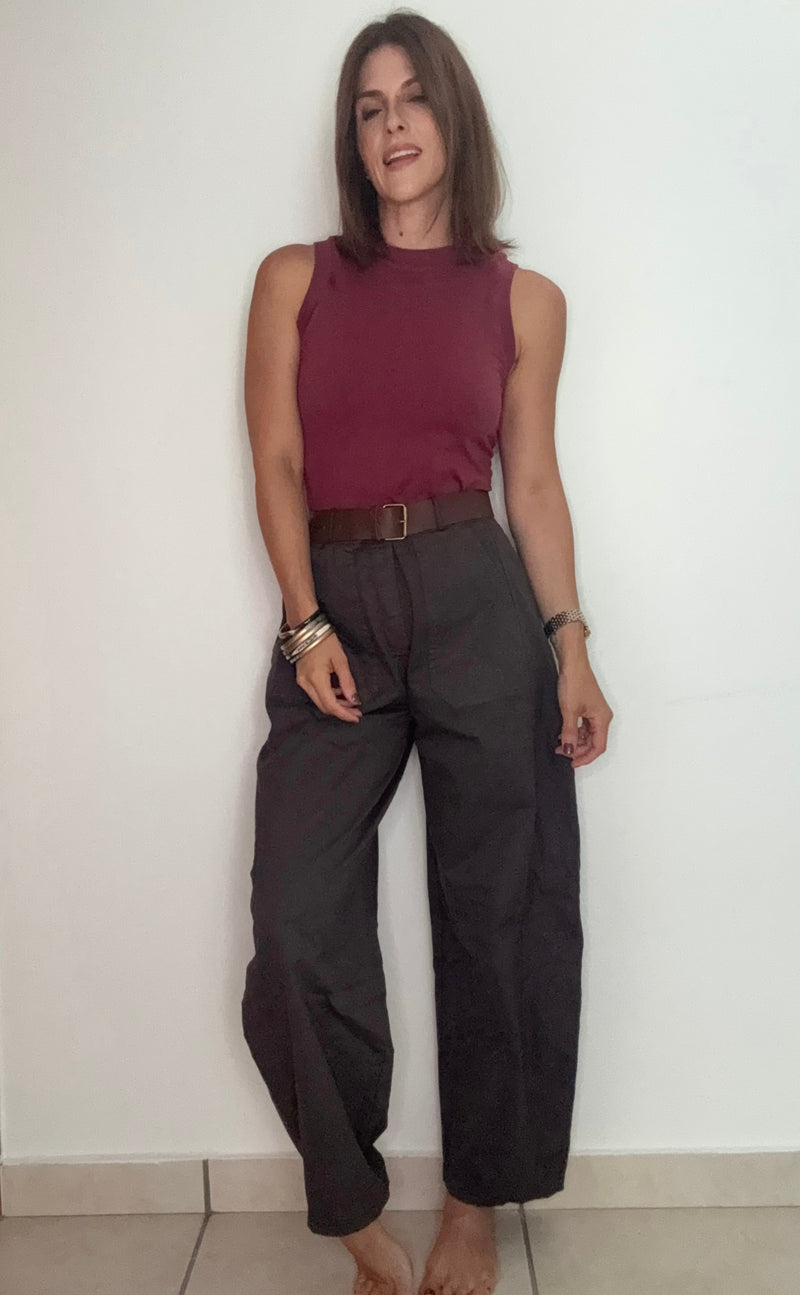 Barrel Chocolate Casual Pant