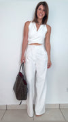Glo pant & top set (white)