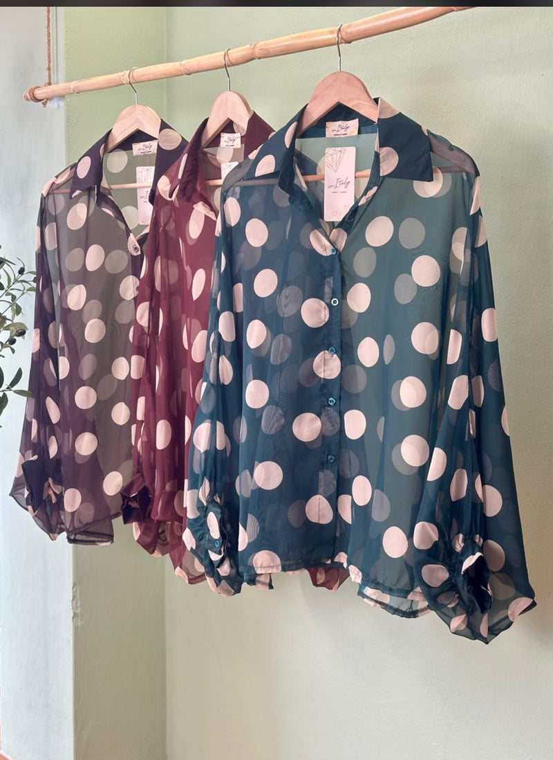 Polka dots silky top (pre-order)