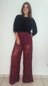 Lace long pants