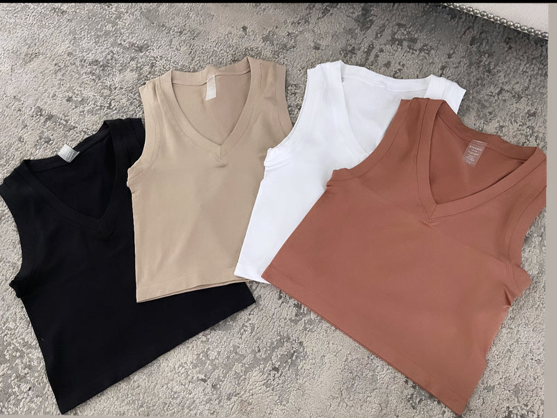 Fav Basic V Neck - Short lenght