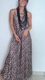 Animal print dress (Line A)