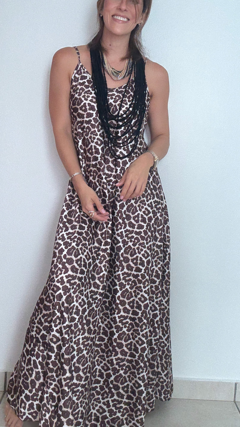 Animal print dress (Line A)
