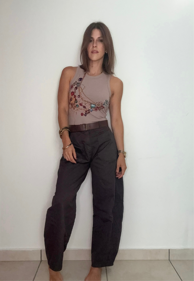 Barrel Chocolate Casual Pant