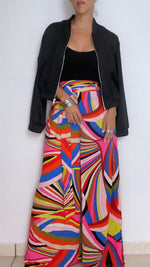 Swirl high waist palazo