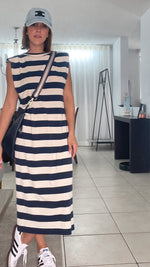 Padded stripes dress