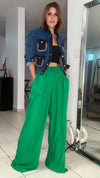 Green loose pant