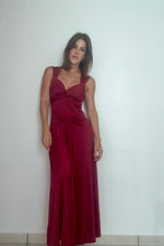 Katty dress (wine)