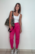 High waist Barrel Pant