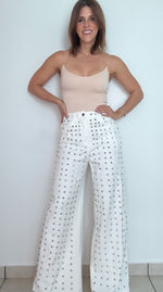 White Stud Jeans