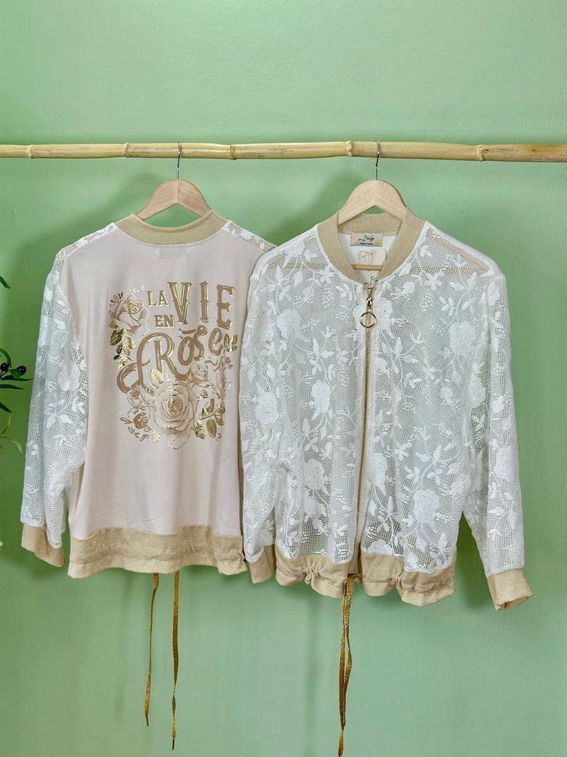 La Via in Rose Jacket/ Top