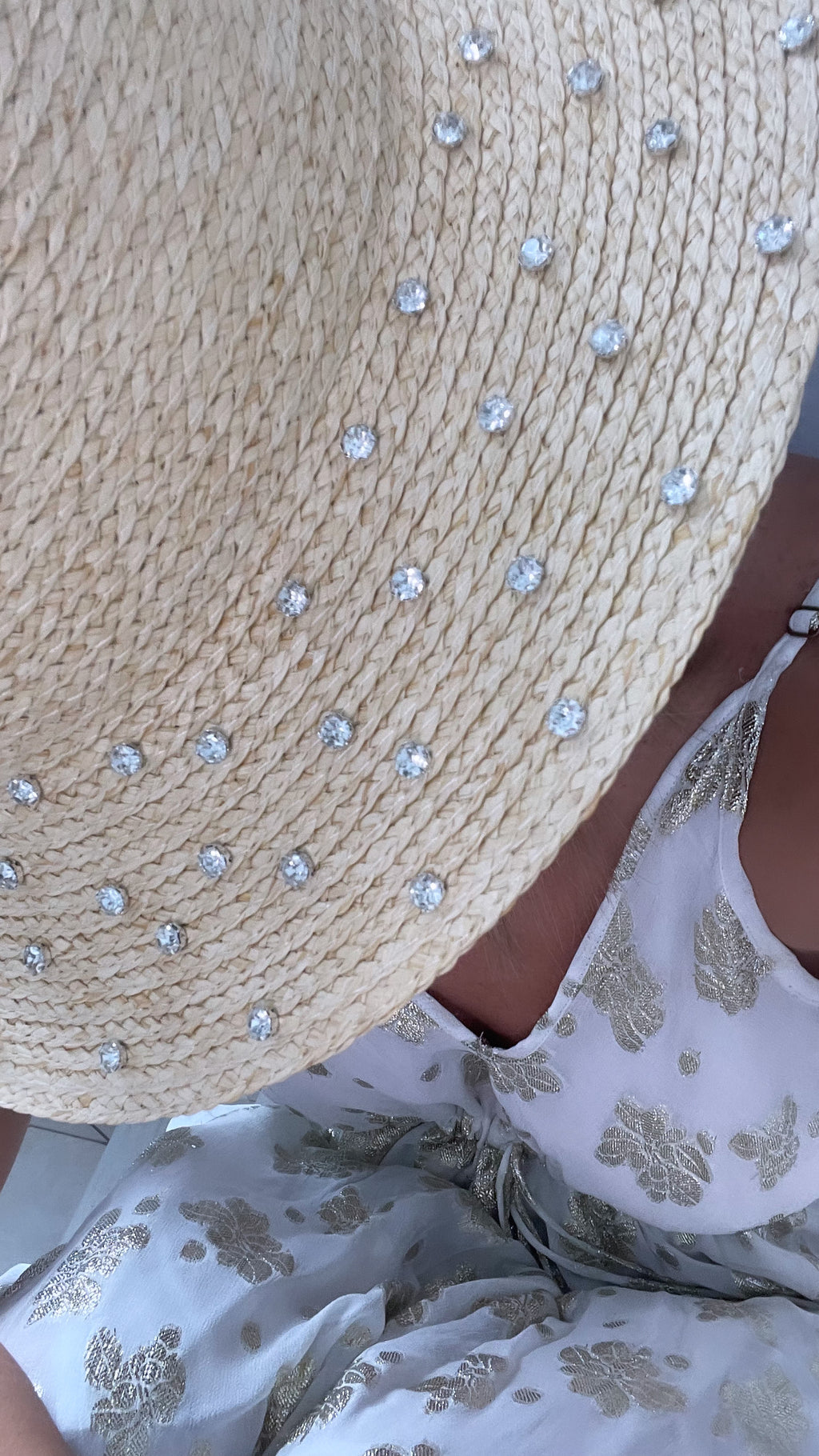 Bling panama hat