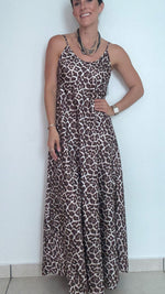 Animal print dress (Line A)