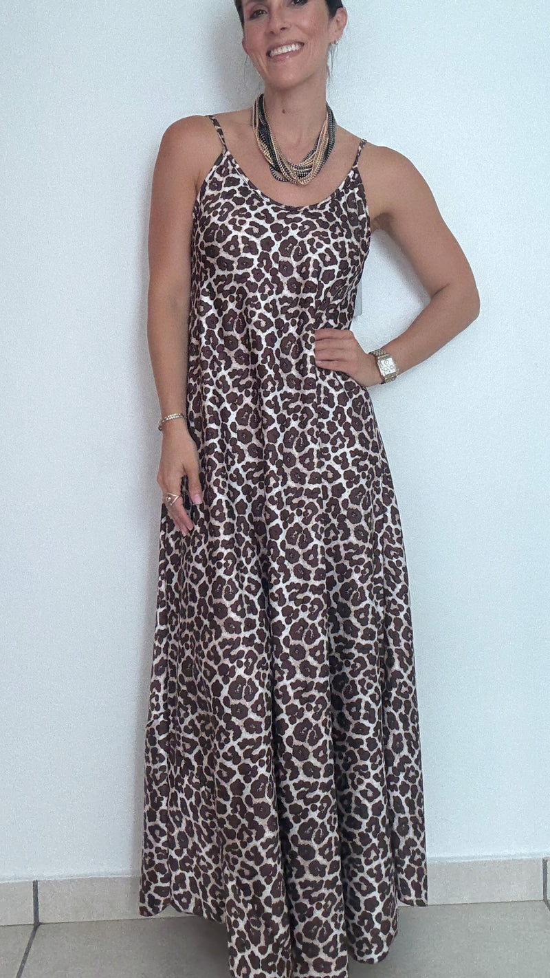 Animal print dress (Line A)