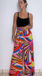 Swirl high waist palazo