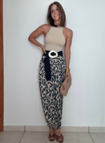 Jaz Animal Print Pant (Teal)