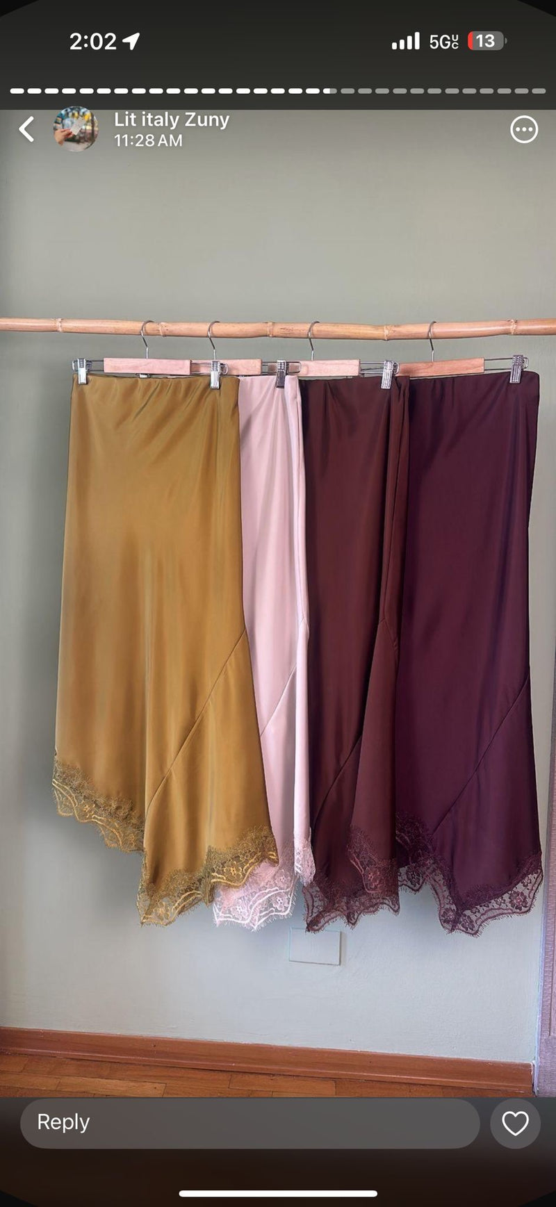 Cami Asymmetric Lace skirt (pre-order)