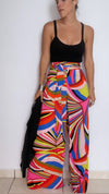 Swirl high waist palazo