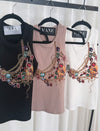 UGems & Chains top (taupe, white, or black)