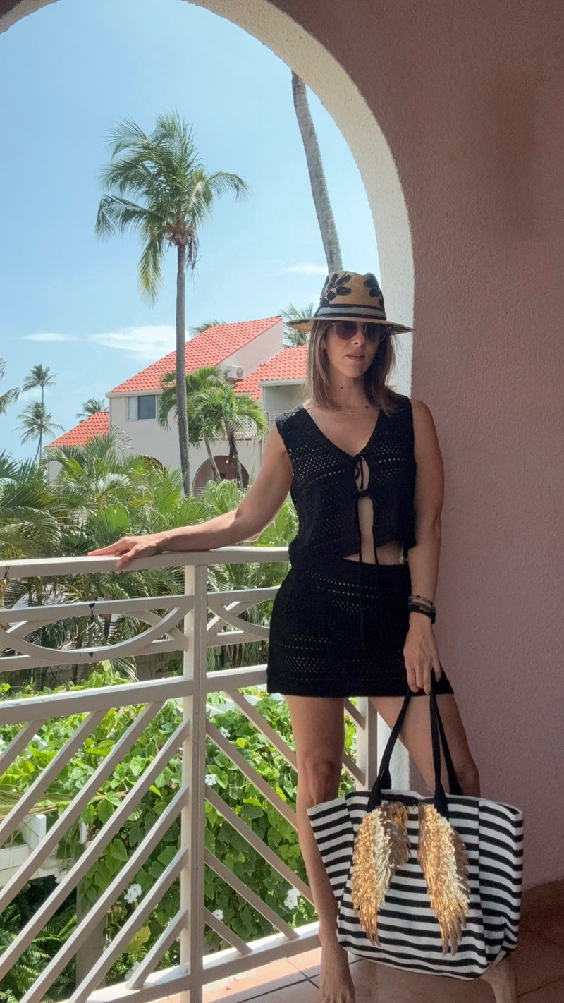 Ginevra Crochet Cover up set