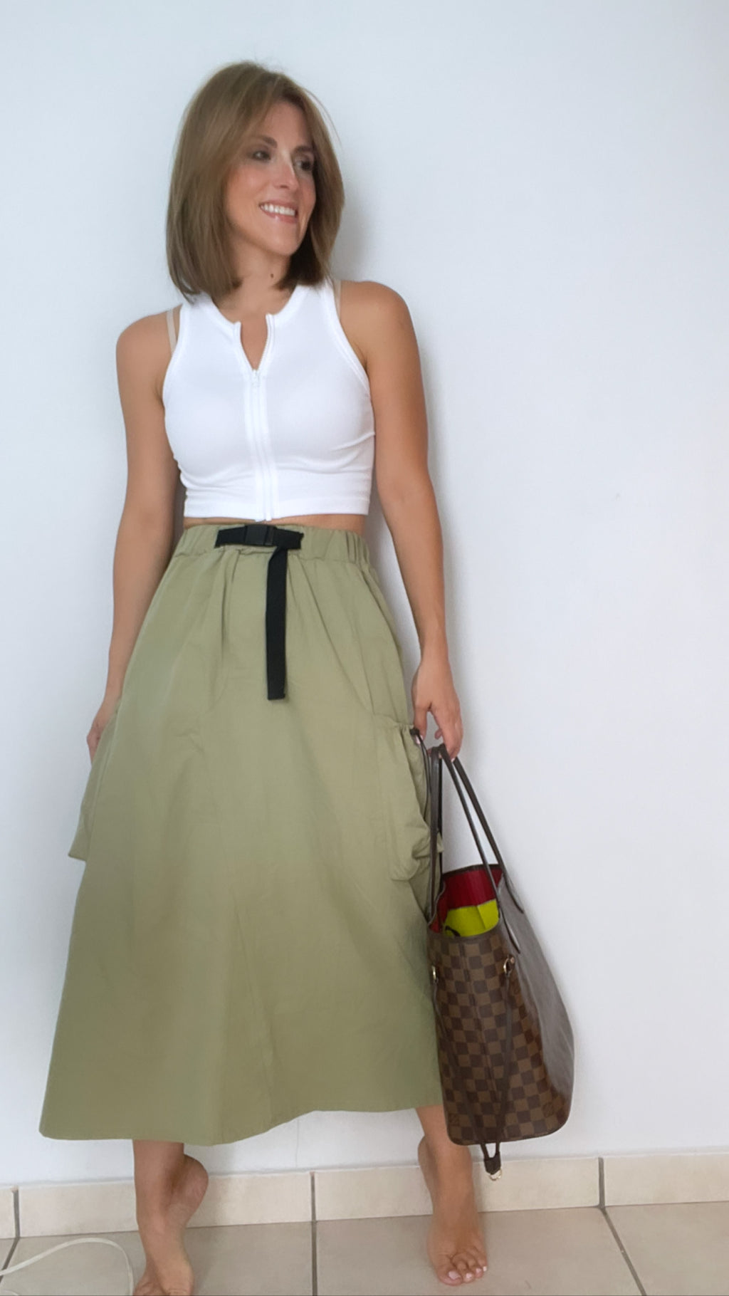 Uniqlo paper bag outlet skirt