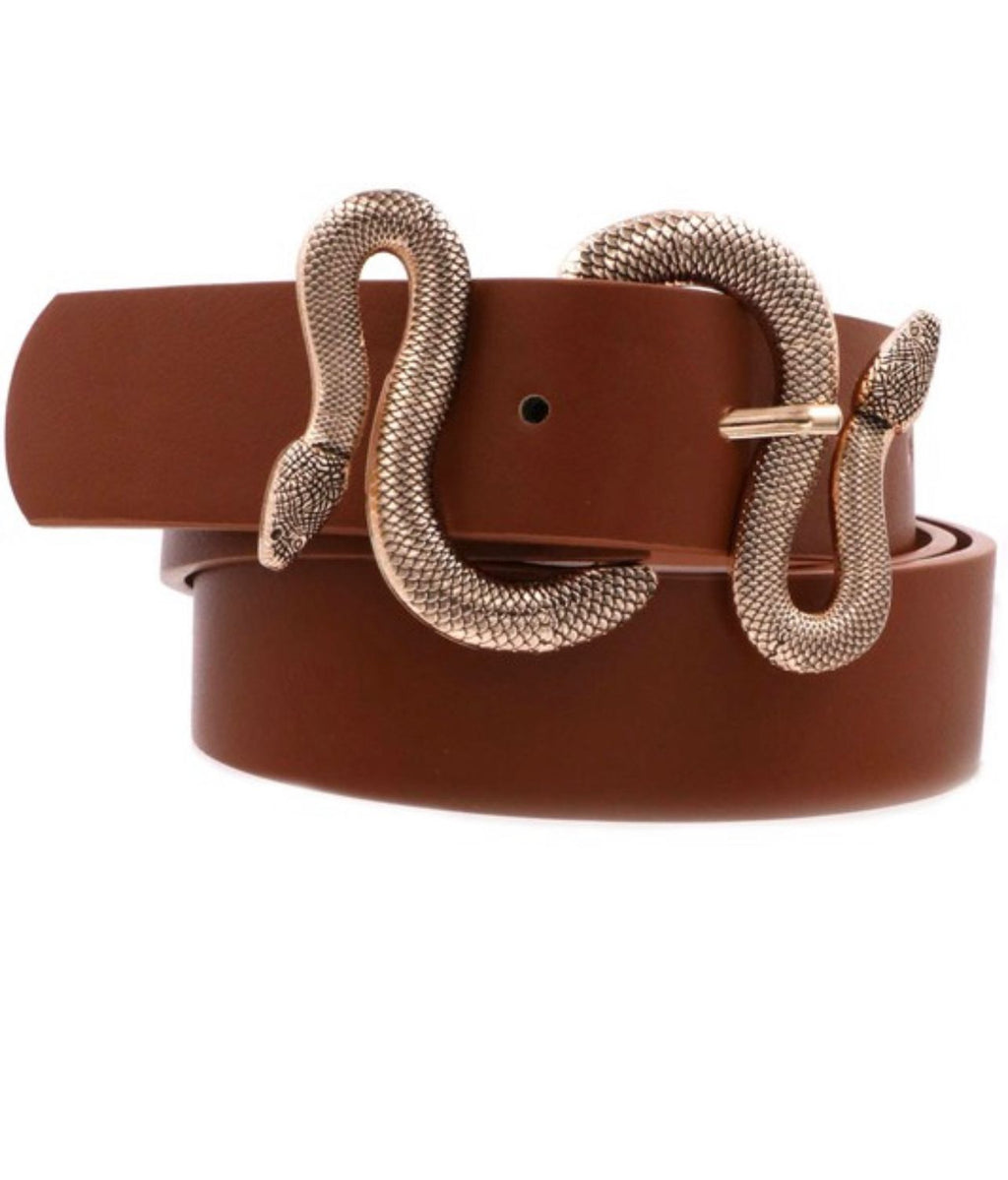 Snake design buckle belt