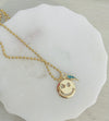 Happy Face long necklace (multi charmed)