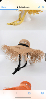 Kim rafia hat